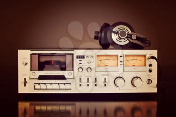 Vintage Stereo Cassette Tape Deck Recorder Front