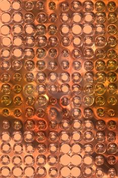 copper metal background cowered with dots