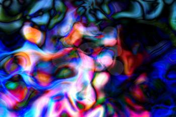 Abstract colourful background with swirl waves. Raster illustration