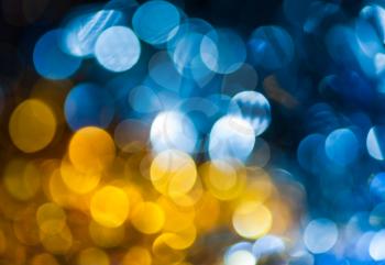 blue and yellow blurred bokeh backdrop