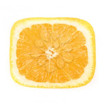 Royalty Free Photo of an Orange Sliced in Half
