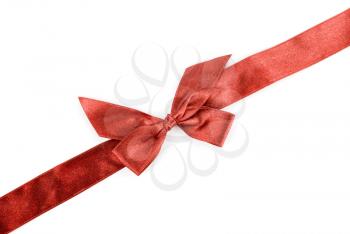 Royalty Free Photo of a Red Holiday Ribbon