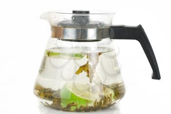 Royalty Free Photo of a Kettle of Green Tea
