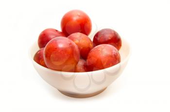 Royalty Free Photo of a Bowl of Plums