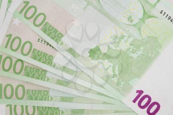 New euro banknotes as a background, close-up