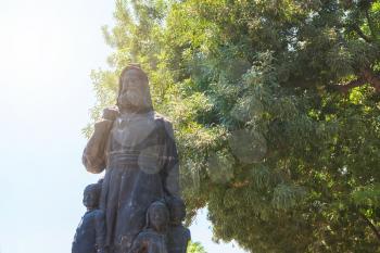 Demre, Turkey - July, 2015: The statue of St. Nicholas in Demre Turkey