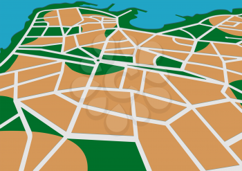 Royalty Free Clipart Image of a Map Background