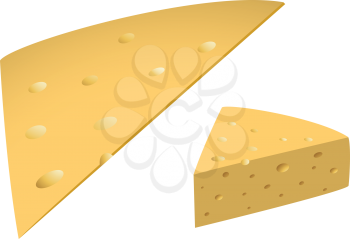 Royalty Free Clipart Image of Cheese