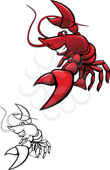Royalty Free Clipart Image of Lobster