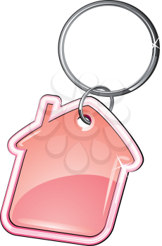 Royalty Free Clipart Image of a Key Ring