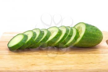Royalty Free Photo of a Sliced Cucumber