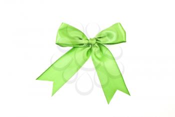 Royalty Free Photo of a Green Bow