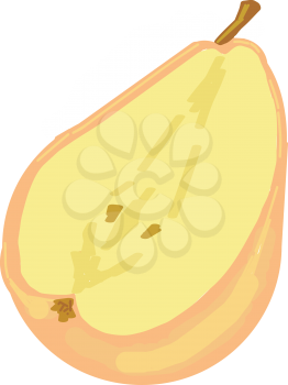Pear sliced