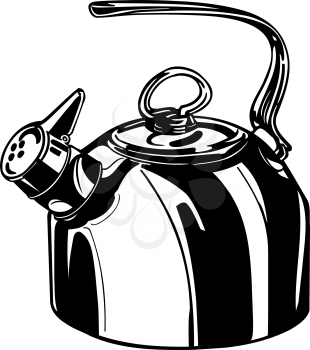 Royalty Free Clipart Image of a Tea Kettle