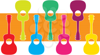 Royalty Free Clipart Image of Ukuleles