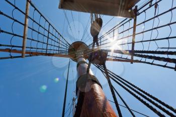 Royalty Free Photo of a Ship's Rigging