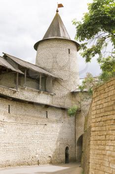 The ancient Kremlin in the city of Pskov.