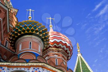 fragment of st.Basil cathedral, Moscow, Russia