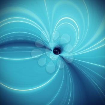 Abstract blue circle pattern digital background 