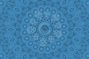 Abstract blue ornamental background