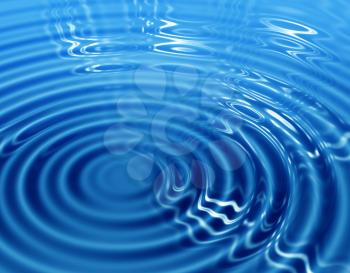 Abstract background with concentric water waves