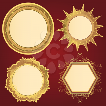 Royalty Free Clipart Image of Elegant Frames