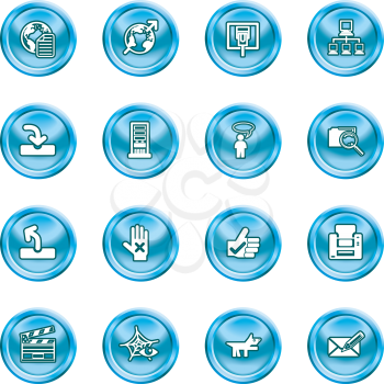 Royalty Free Clipart Image of Internet Icons