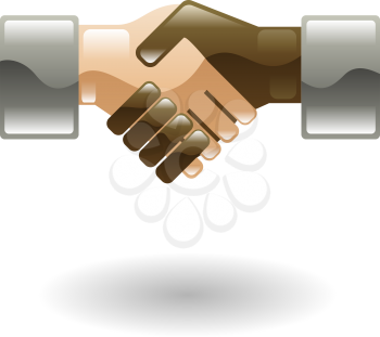 Royalty Free Clipart Image of a Handshake