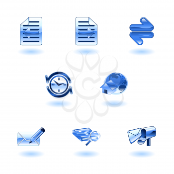 Royalty Free Clipart Image of Internet Icons