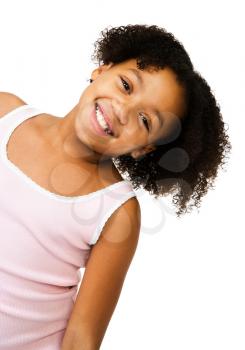 Royalty Free Photo of a Young Girl Smiling