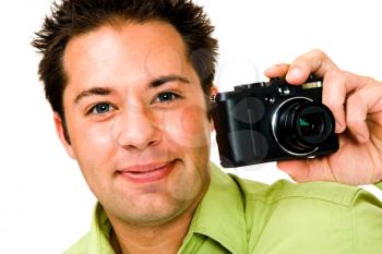 Royalty Free Photo of a Man with a Camera