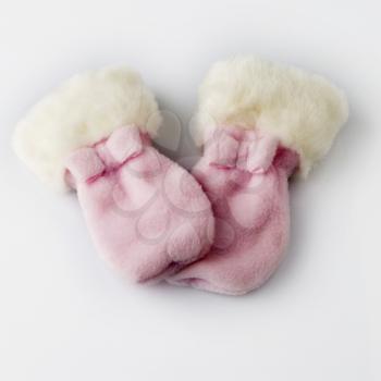 Close-up of a pair of baby booties