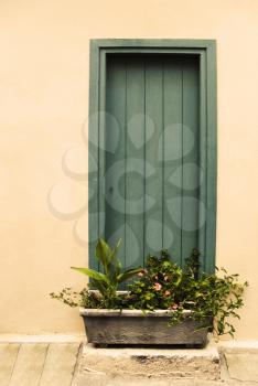 Door of a house, Athens, Greece