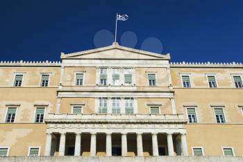 Low angle view of a building, Parliament Building, Syntagma Square, Athens, Greece