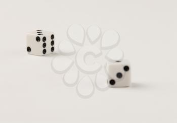 Close-up of two dices