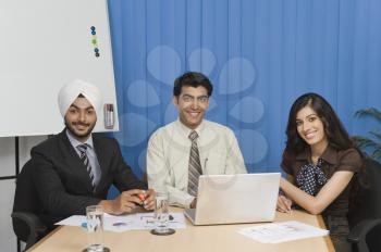 Business executives having a meeting in an office