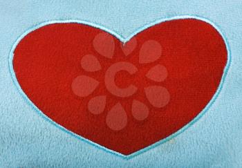 Heart shape on a cushion
