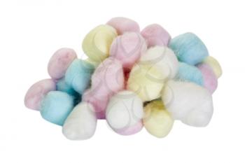 Close-up of a heap of cotton balls