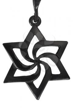 Close-up of a star shaped pendant