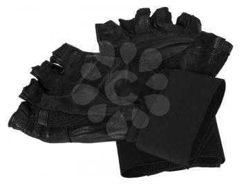 Close-up of cycling gloves
