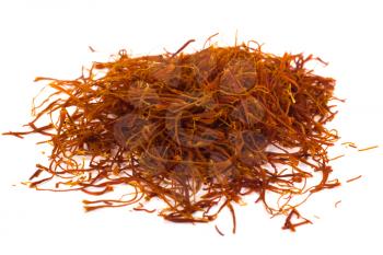 Close-up of a heap of saffron