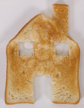 Close-up of a bread representing as a home