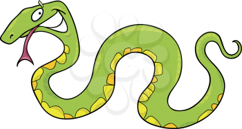 Royalty Free Clipart Image of a Snake