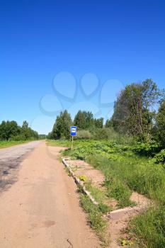 rural bus stop