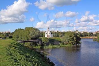 christian church on river coast