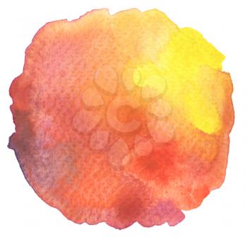 Abstract watercolor hand painted background. Textured paper.