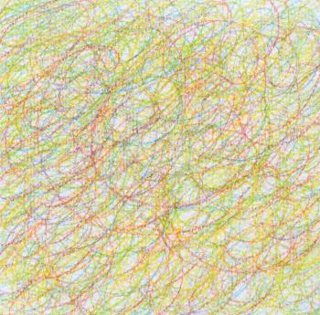 Abstract draw scribble color pencil background. Paper texture.