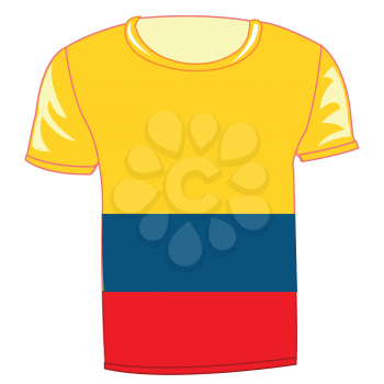 Year cloth with flag of the country Columbia