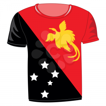 Year cloth t-shirt with flag New Guinea