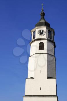 Sahat kula (clock tower) at Kalemegdan fortress in Belgrade, Serbia